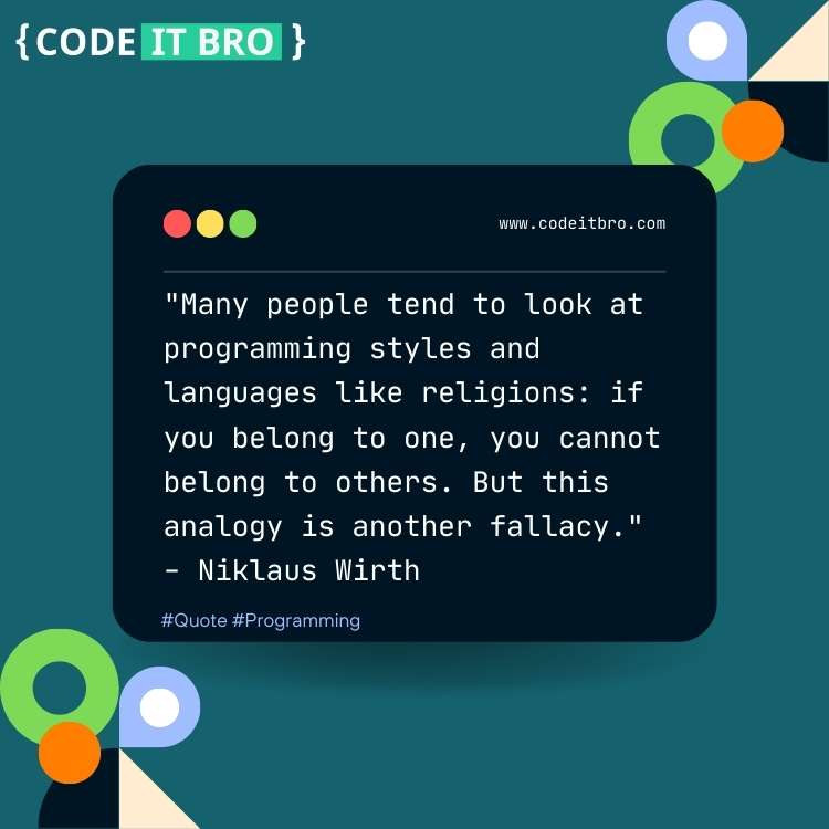 software engineering quotes - many people programming styles