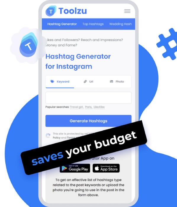 toolzu - instagram hashtag generator app