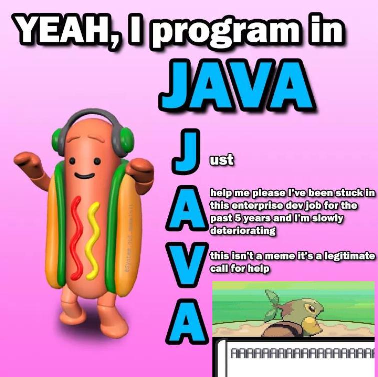 all letters in java meme meaning now