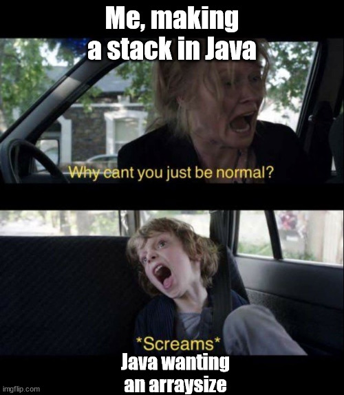 making stack in java - programming jokes