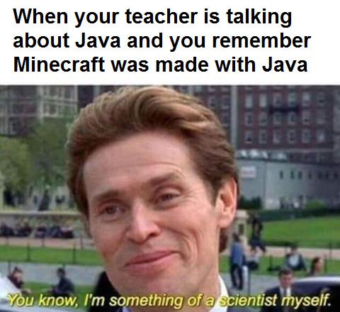 minecraft and java meme