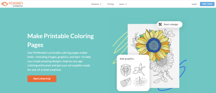 picmonkey - turn pictures into coloring pages