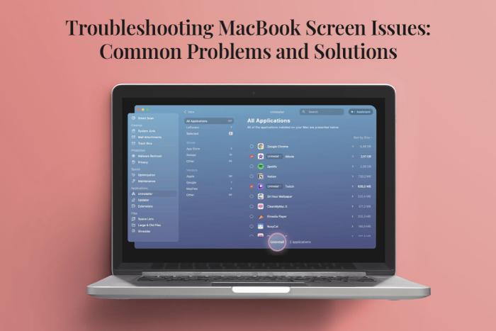 troubleshooting macBook screen issues