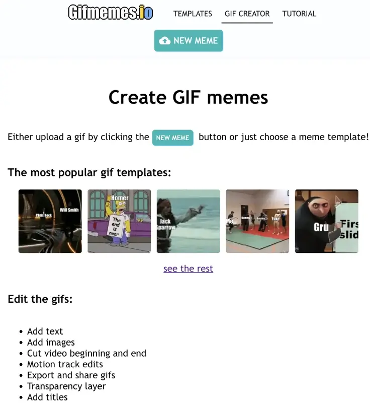 create motion track gif memes