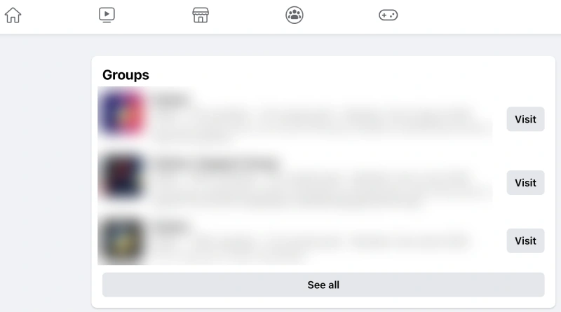 find facebook group to block