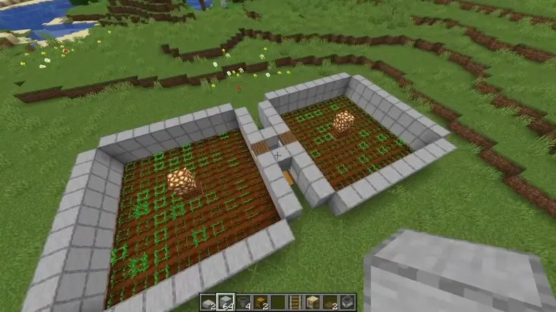 maximizing crop production for feeding cows in minecraft
