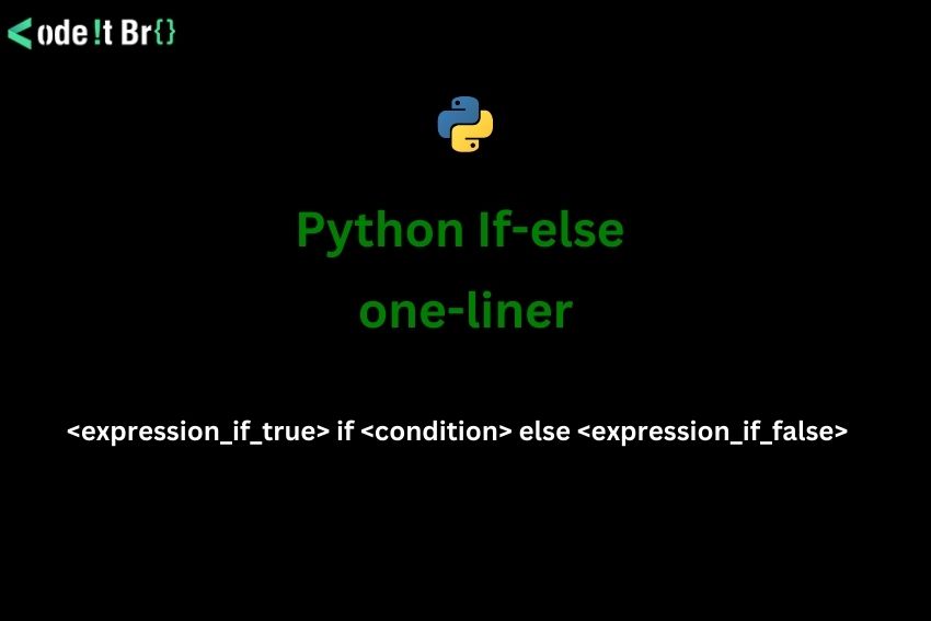 python if else one liner using ternary operator