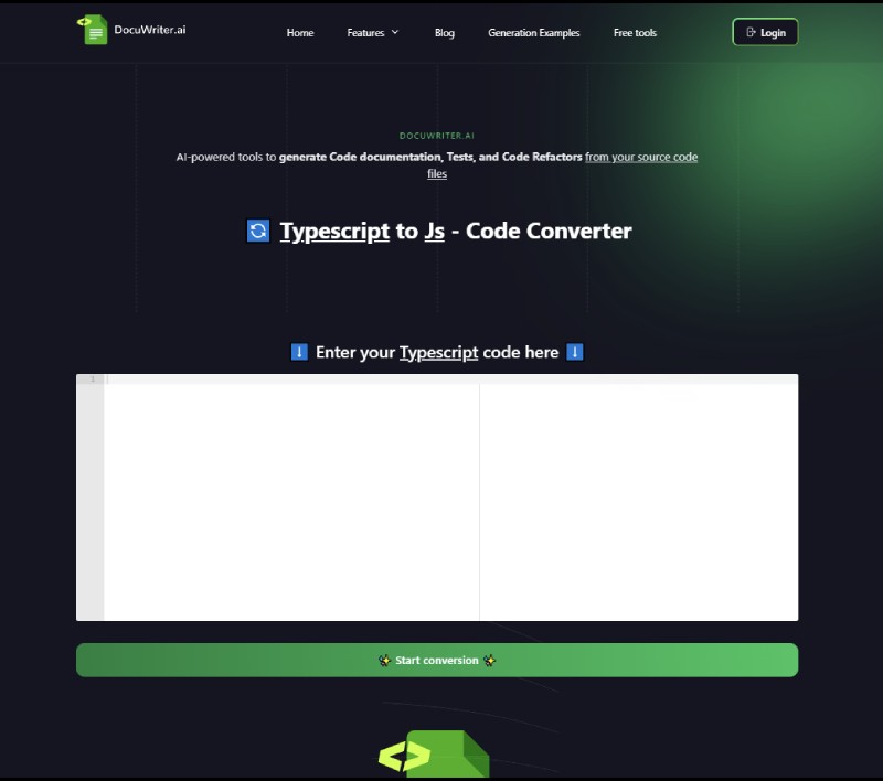 convert typescript code to javascript