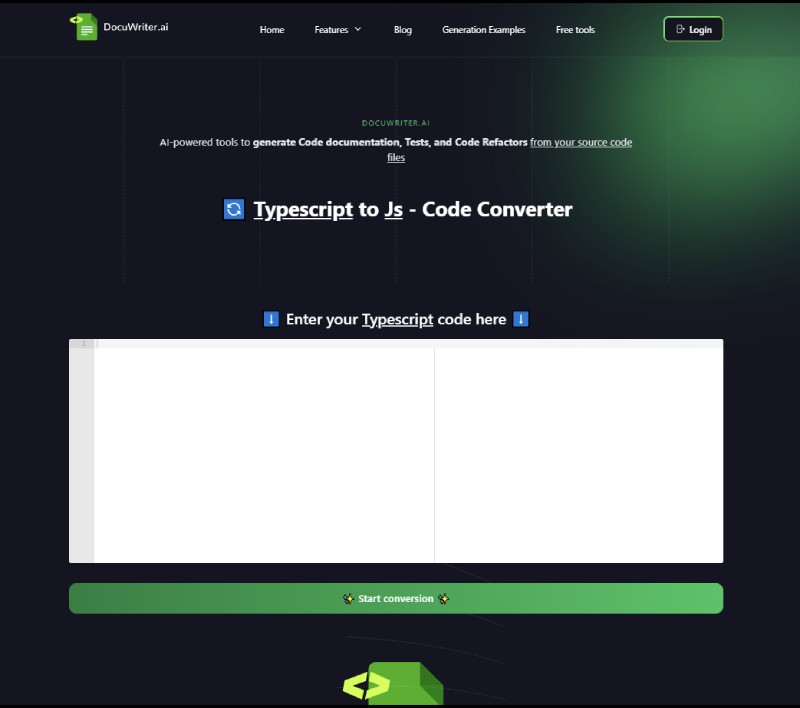 docuwriter.ai - convert typescript to javascript