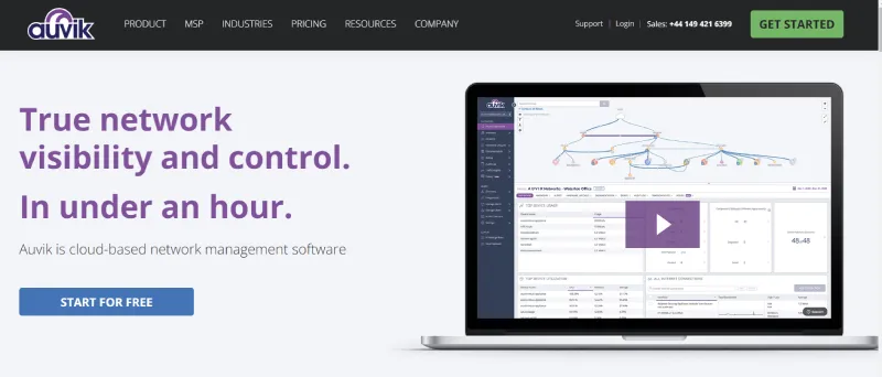 auvik - network management software for small business