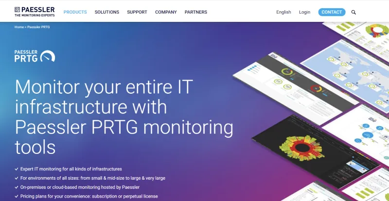 paessler network monitoring - best network monitoring software