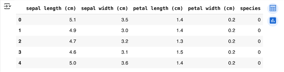 loading iris dataset in python