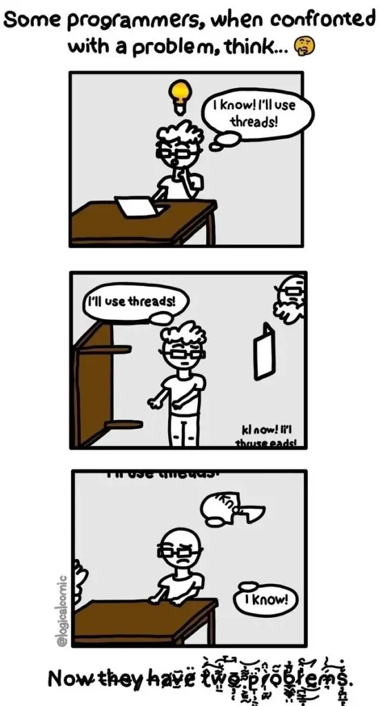 threads were the wrong choice