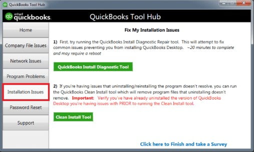 clean install quickbooks using quickbooks tool hub