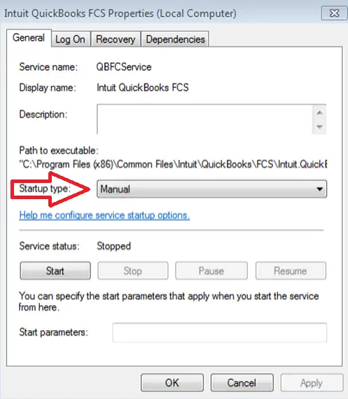 enable intuit file copy service