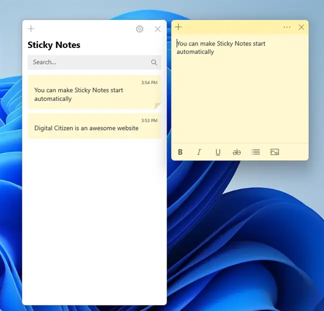 How to Make Sticky Notes Open on Startup in Windows 11