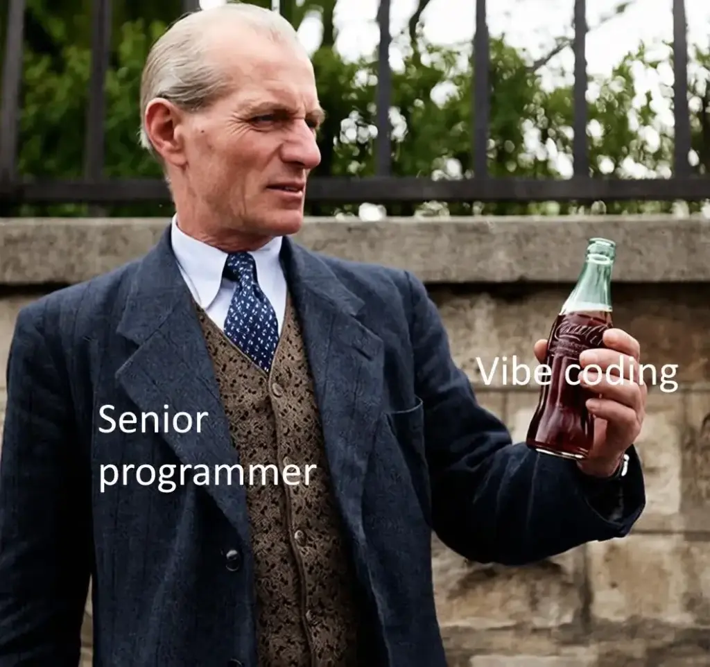 senior programmer vibe coding taste