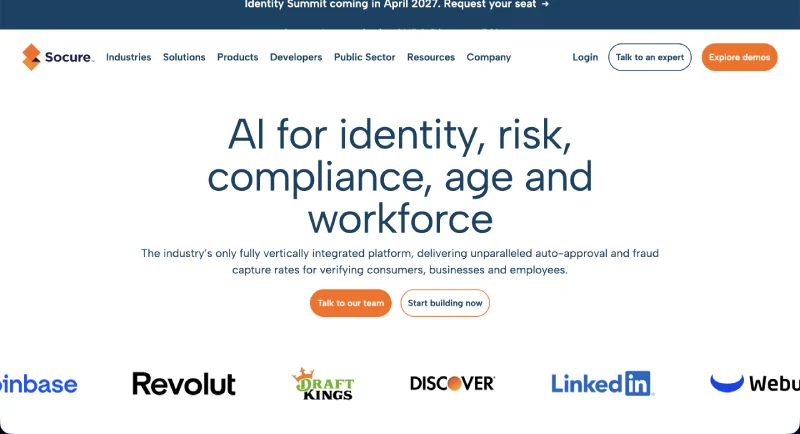socure - ai platform for identity verification
